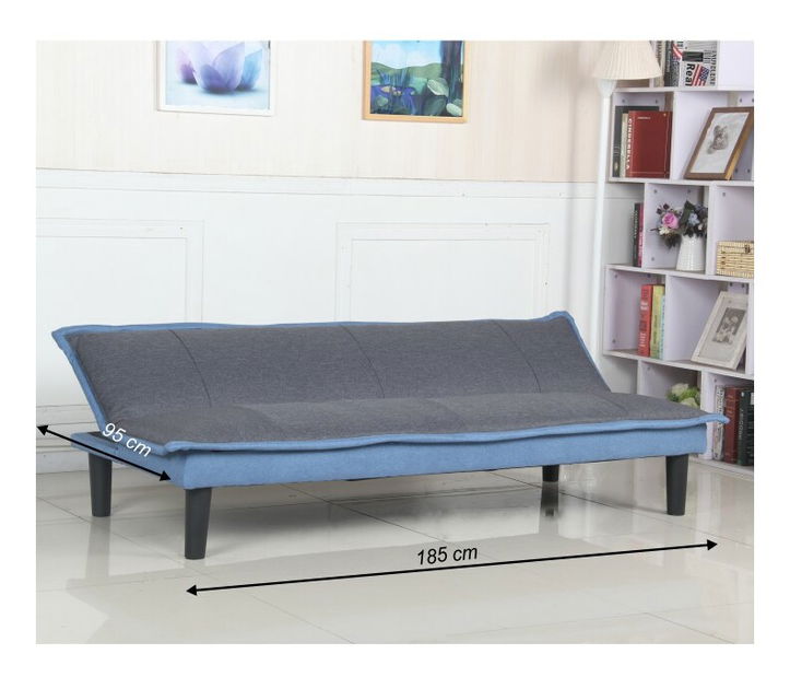 Kanapé Misaotra (szürke + kék)