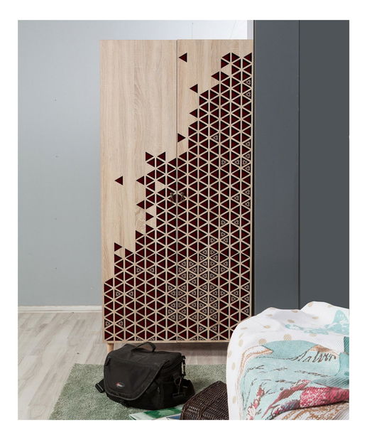 Dulap de haine Sirius 122 (Stejar sonoma)