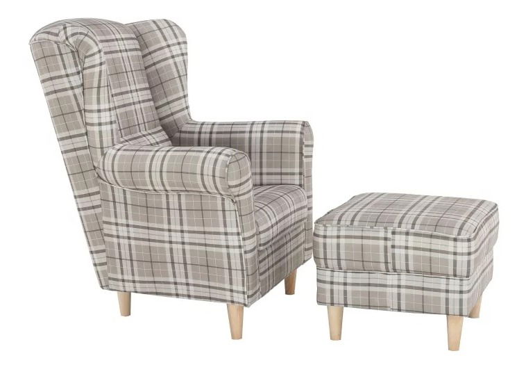 Fotoliu cu taburet Aevo lístie *vânzare stoc 