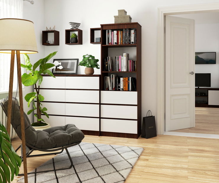 Raft Ravindra (wenge + alb)