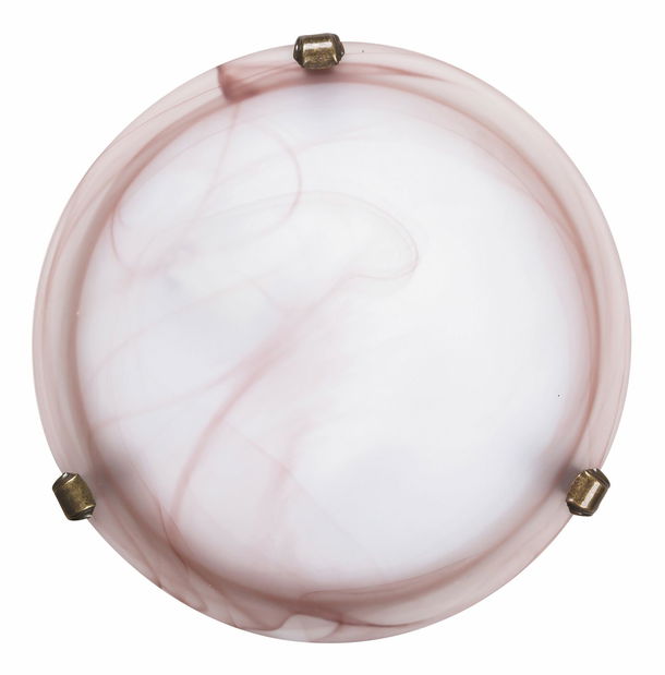 Stropna svjetiljka Alabastro 3253 (tabak + alabaster + brončane ručke)
