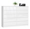 Komód Kurtinaitis 10SZ (fehér + fényes fehér)