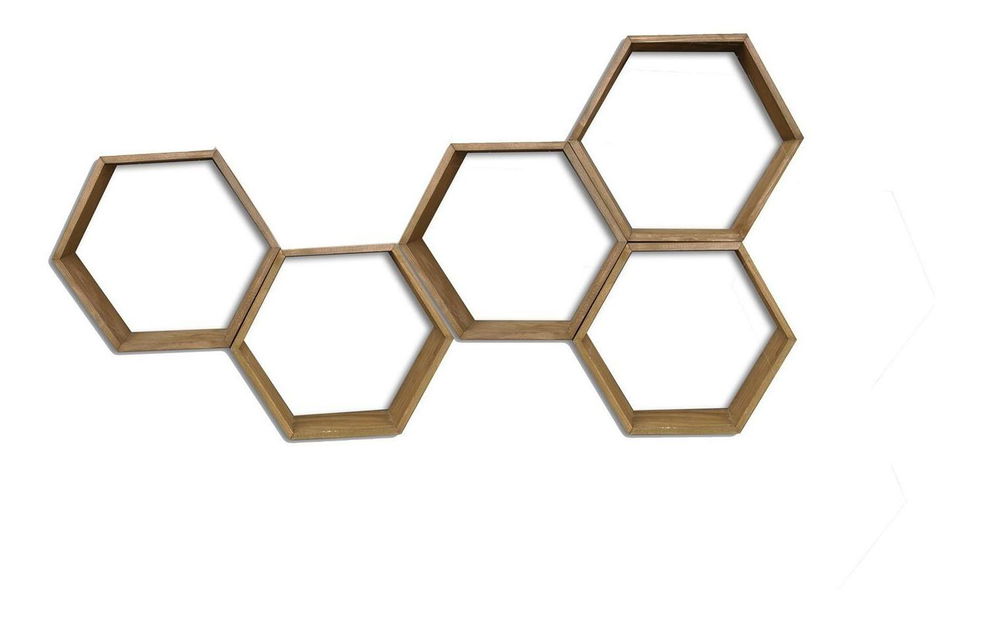 Polc szett (5 db.) Lunole 5 (dió) 