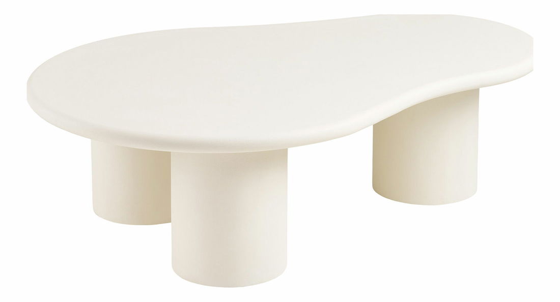 Masă de cafea Pelinora (alb-gălbui)