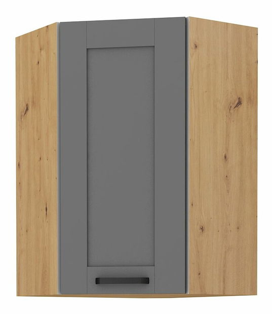 Gornji kutni kuhinjski ormarić Lucid 58 x 58 GN 90 1F (hrast artisan + dustgrey)