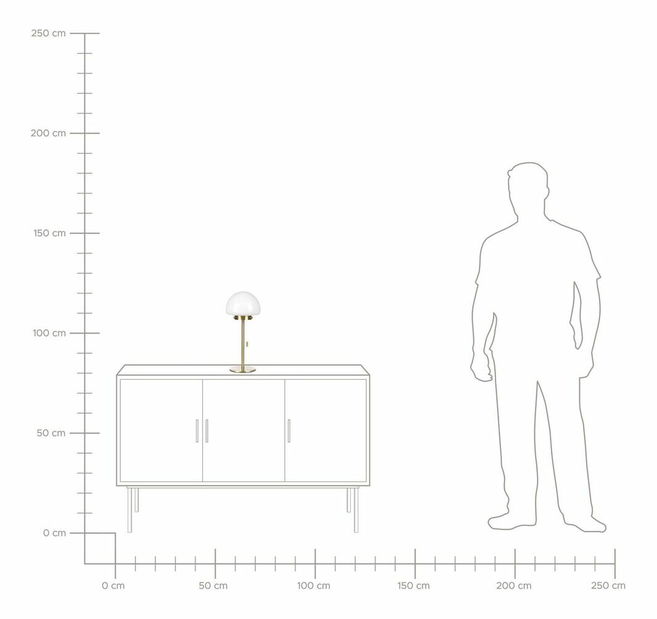 Stolná lampa Morza (zlatá)