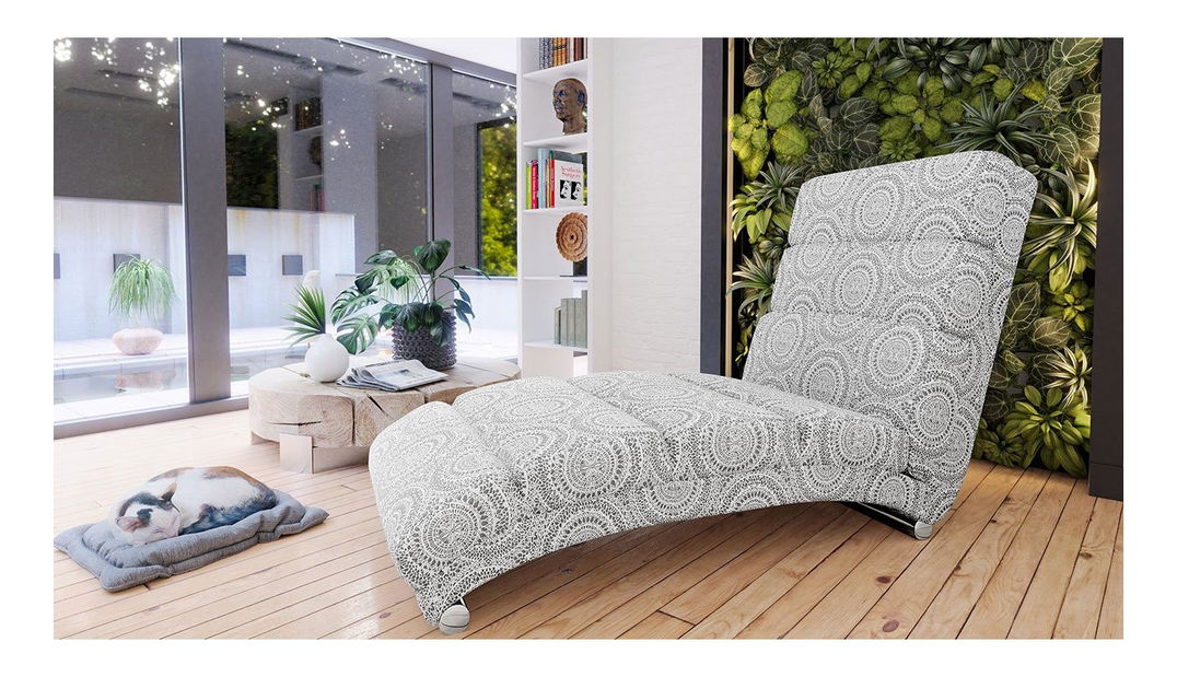 Fotoliu relax Laresa 6 (alb)