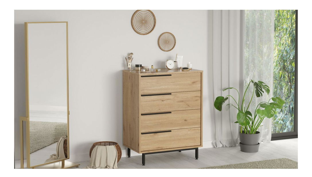 Comodă Otto 17 (nuc + negru)