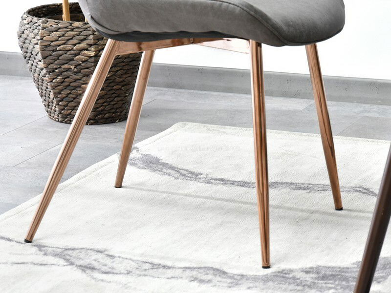 Stolička Aron (sivá + medená)