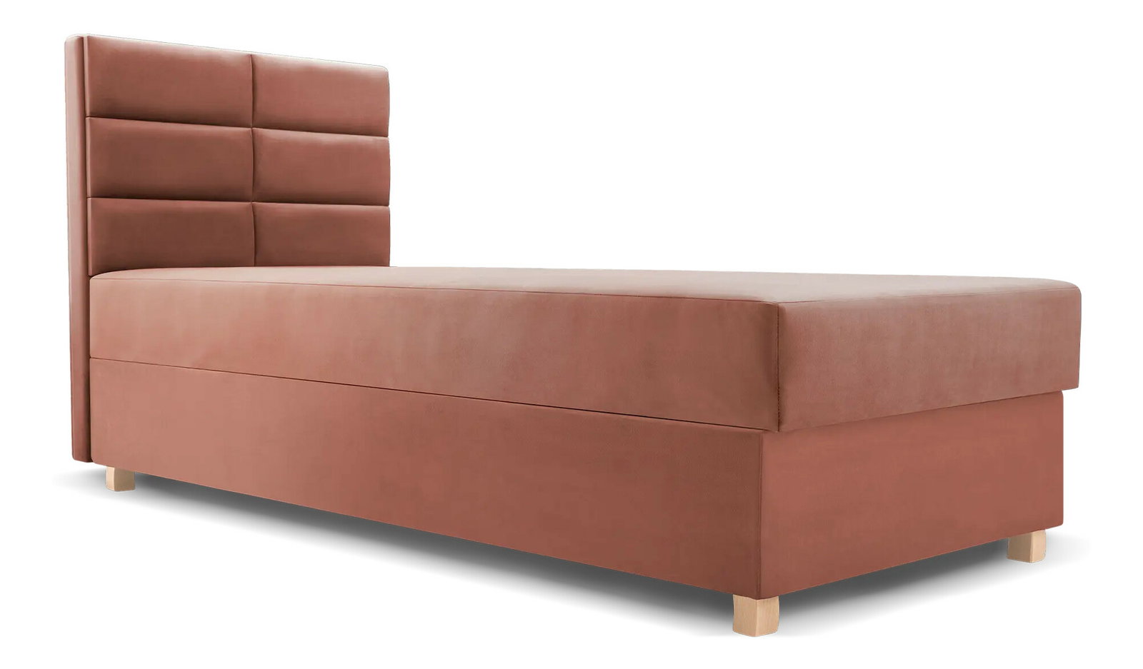 Jednolôžková posteľ 80 cm Picasso I (ružová) (s úl. priestorom a matracom) 