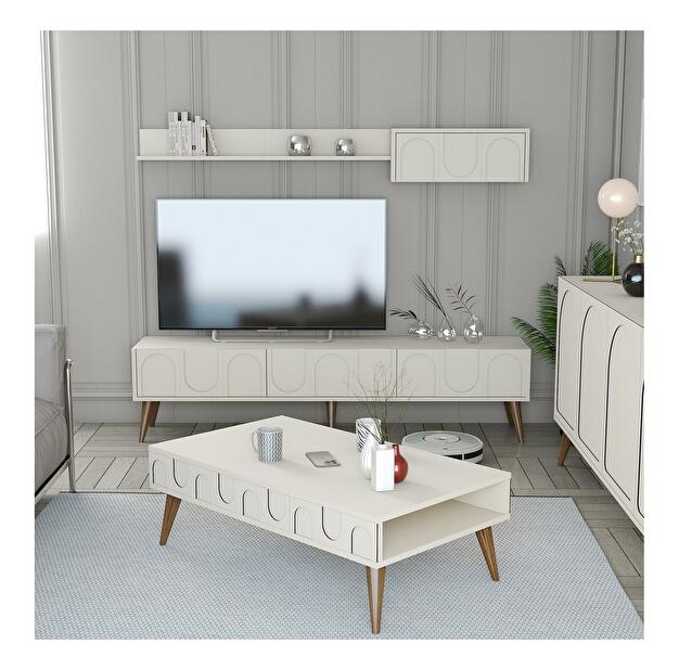 Set mobilier living Lyantela (Crem + Nuc)