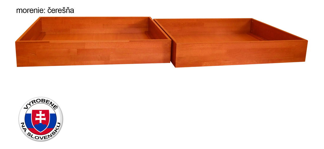 1/2 zásuvky pod posteľ z masívu 200 cm (2 ks) Petronila