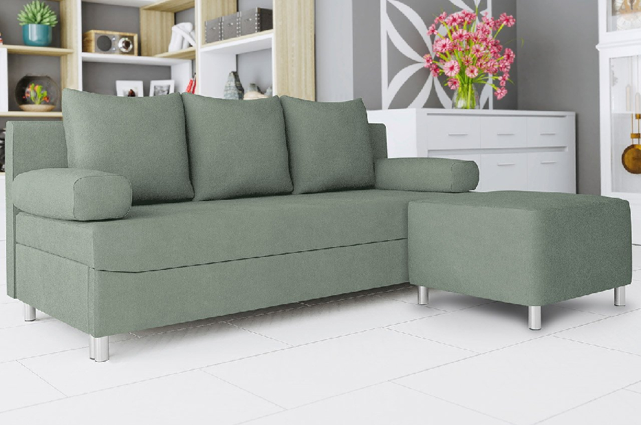 Sofa Dorien s tabureom (Uttario velvet 2954)