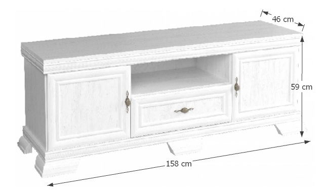 Masă TV KRT2 Kraz (sosna andersen)