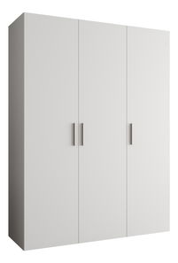 Dulap de haine 150 cm Borry 1 (alb + Argintiu)