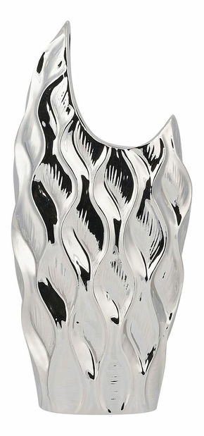 Vază HARDALES 35 cm (sticlă laminat) (argintiu)