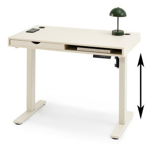 PC stolík s nastaviteľnou výškou Occott 100 (krémová)