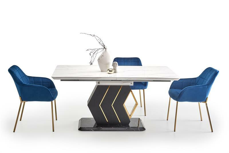 Étkezőasztal Patrik (sötétszürke + fekete)