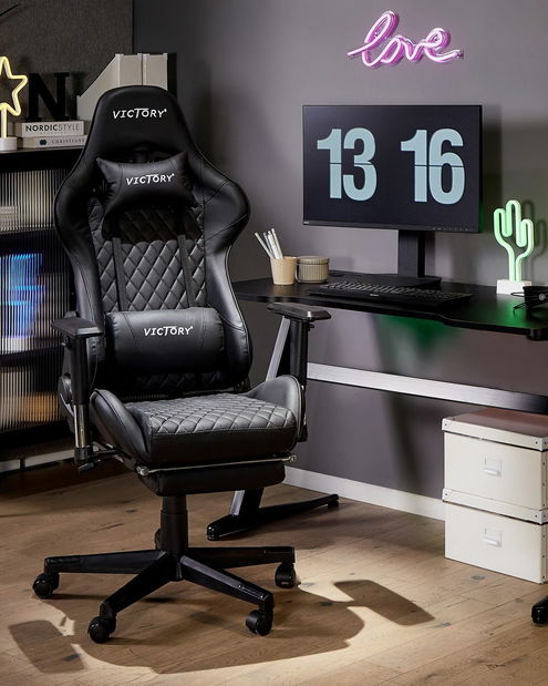 Herné kreslo Vrai (čierna) 