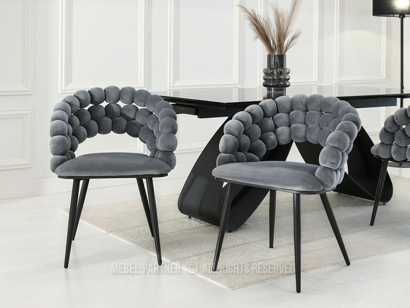 Scaun Lulish (gri + negru)