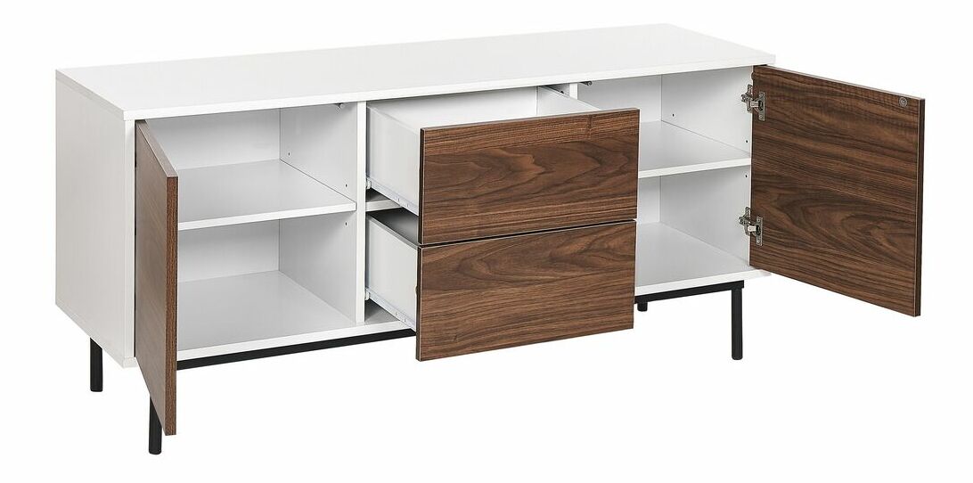 Skrinka Oklza (tmavé drevo + biela)