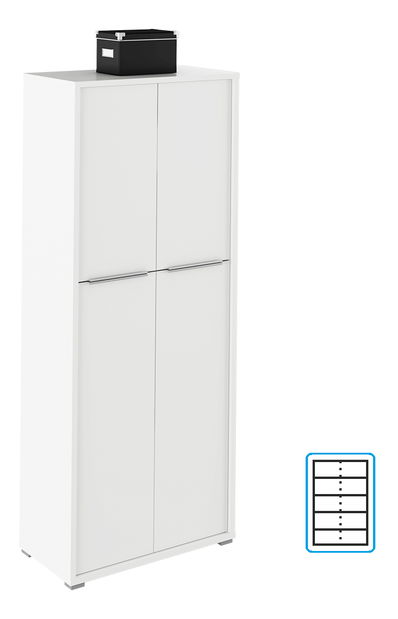 Dulap cu rafturi 07 Rumia (Alb)