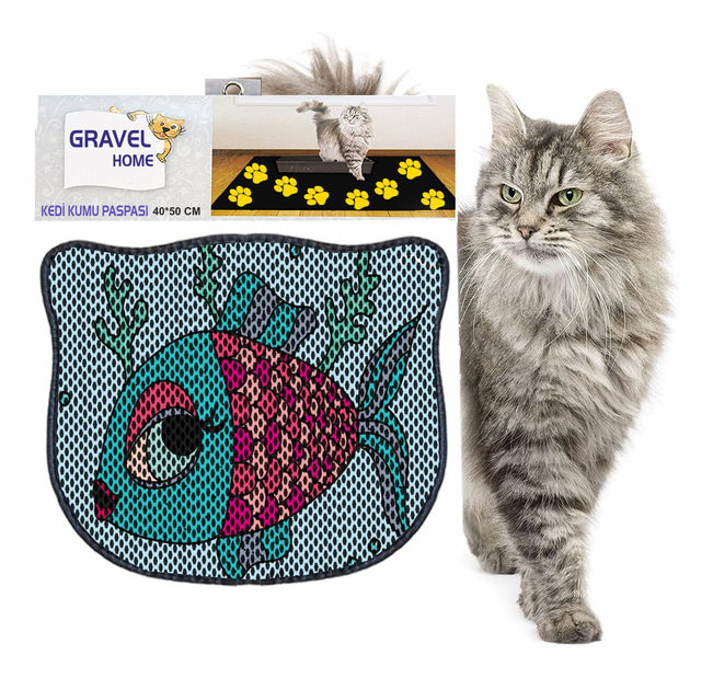 Podložka pod mačací záchod Kadal 4 (viacfarebné)