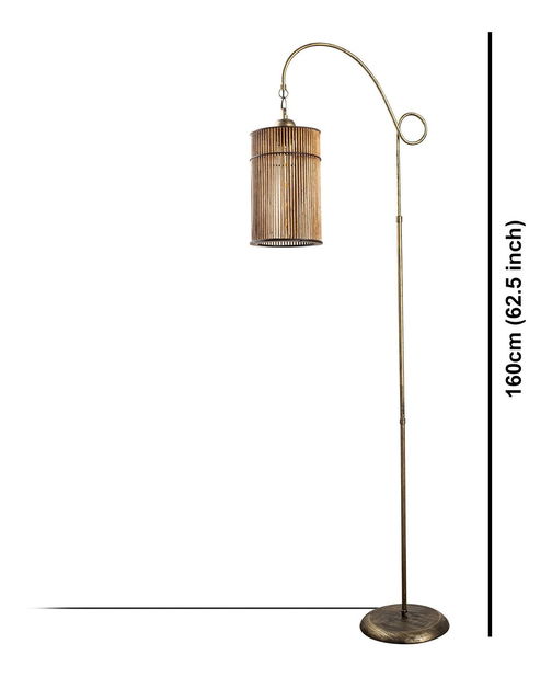 Lampă de podea Cemonella 1 (old style wood)