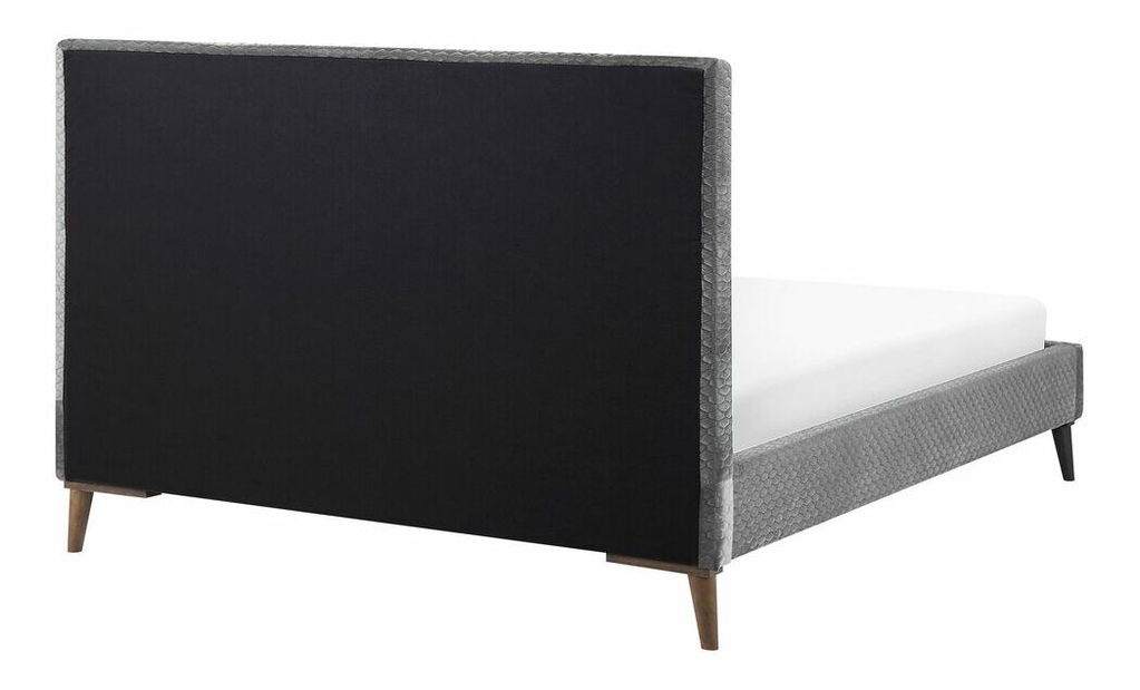 Pat matrimonial 160 cm BARON (cu somieră) (gri)