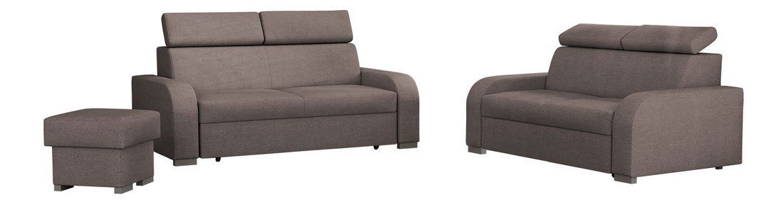 Losar 3 + 2 + puff Lyseri (szürke-fehér)