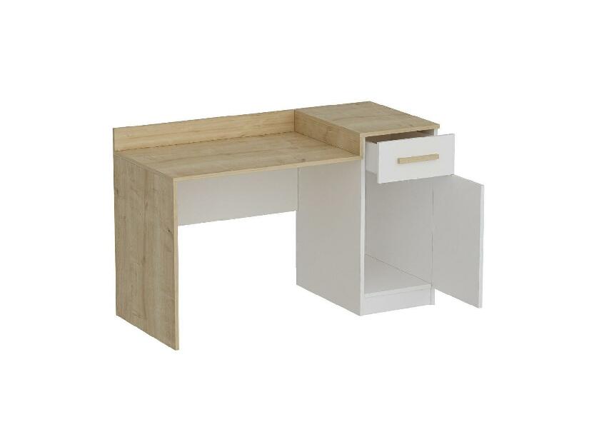 PC asztal Makeku (tölgy + fehér) 