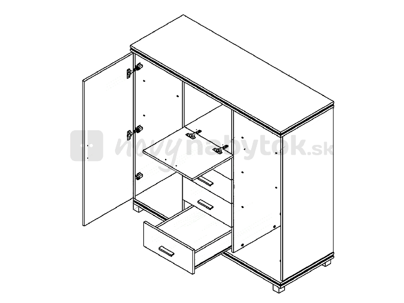 Komoda Carla New Typ 12