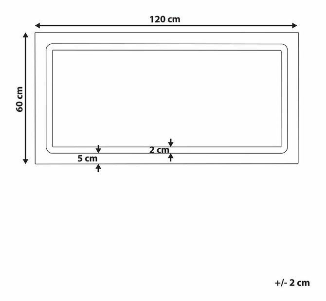 Fali tükör Bently (ezüst)