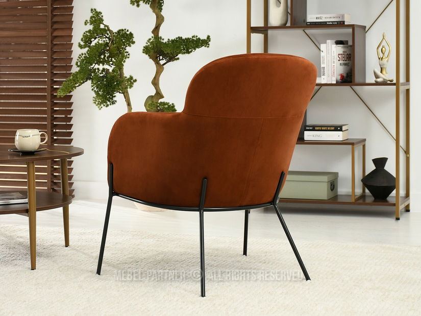 Fotelja Baggie F (bakar + crna)