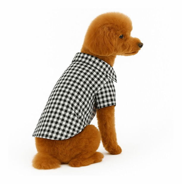 Mikina pre psa Blacki (čierna + biela) (M)