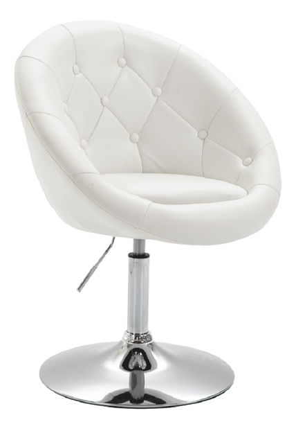 Fotoliu rotativ Gully (alb)