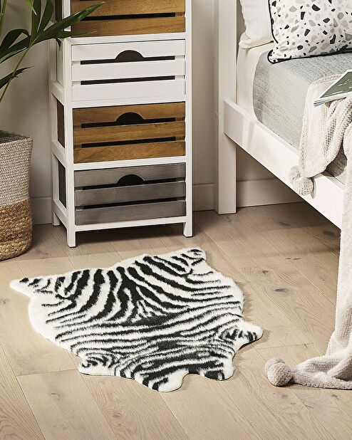 Koberec 60x90 cm NAMIGA (vzor zebra)