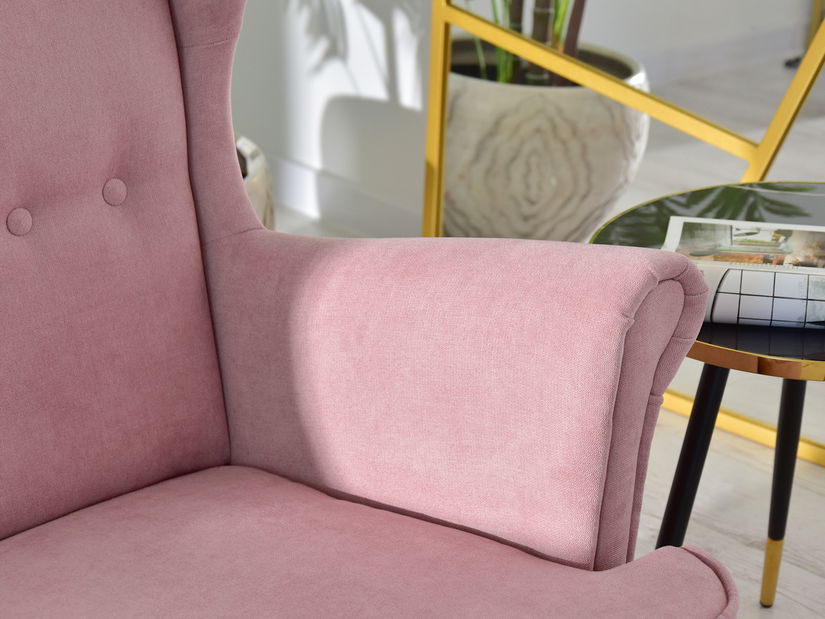 Pohovka dvojsedačka v tvare ušiak Muriera (čierna)