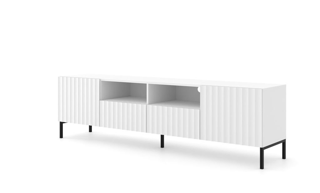 TV stolić/ormarić 200 2D2S Warsaw (bijela + crna)