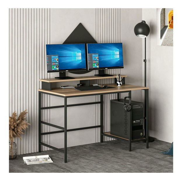 Masă PC Grana L (Auriu + Negru)