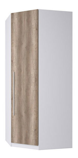 Rohová šatníková skriňa BRW Wektra SZFN1D