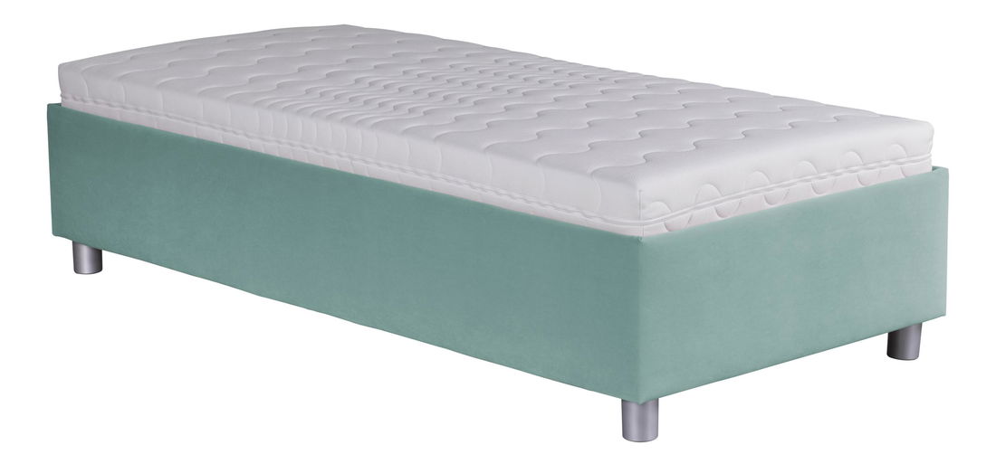 Jednolôžková posteľ 90 cm Blanár Neptun (tyrkysová) (s roštom)