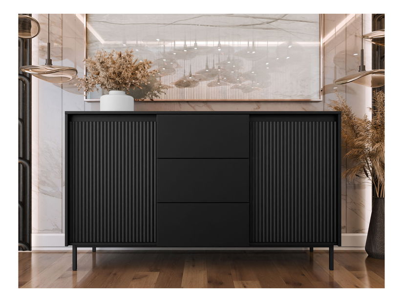 Comodă Somkera 2D3SZ (Negru) *resigilat