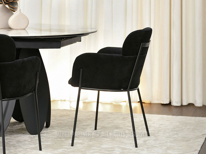 Scaun sufragerie Bastante (negru)