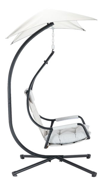 Scaun suspendat Mirjan Sotiko (crem + negru) (lichidare de stoc)