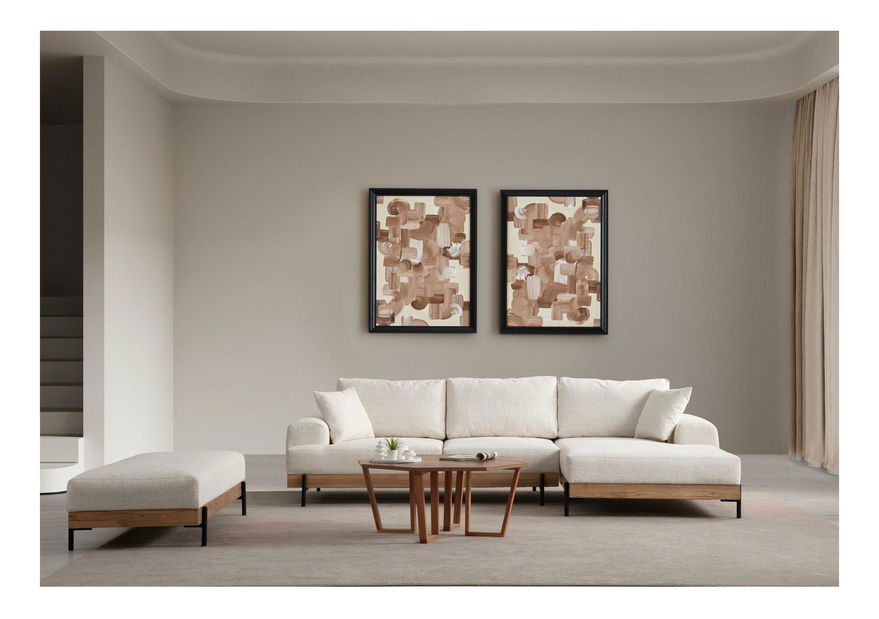 Colțar Etorella (D) (alb + Stejar)