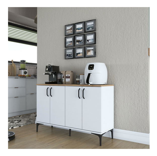 Dulap Jenaretta 162 (alb + nuc)