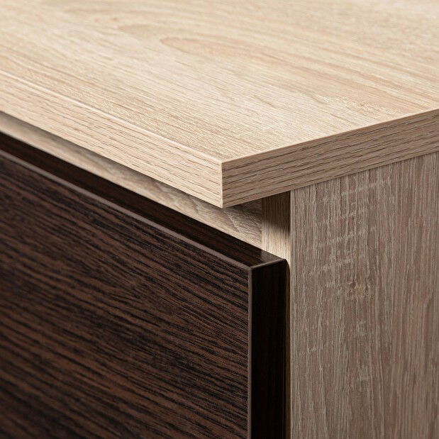 Comodă Kilos (stejar sonoma + wenge)