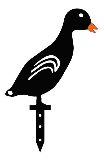 Dekorativni set metalnih ukrasa za vrt Duckie (crna)