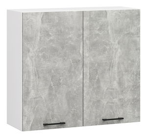 Dulap de bucătărie superior Organo W 80 (alb + beton)